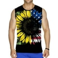 thumbnail image 2 of DPTALR Men Casual Round Neck Pullover Flag 3D Digital Printing T-shirt Tops Vest, 2 of 5