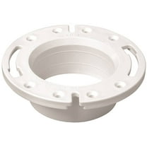 Oatey 43587 PVC Spigot Fit Closet Flange with Plastic Ring, 4"