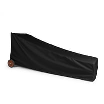 Covermates Ultima Adirondack Chaise Lounge Cover – Heavy-Duty Weather-Resistant Polyester with Mesh Vents, Drawcord Hem, Buckle Straps, Outdoor Furniture Protection, 32W x 72D x 32H, Ripstop Black