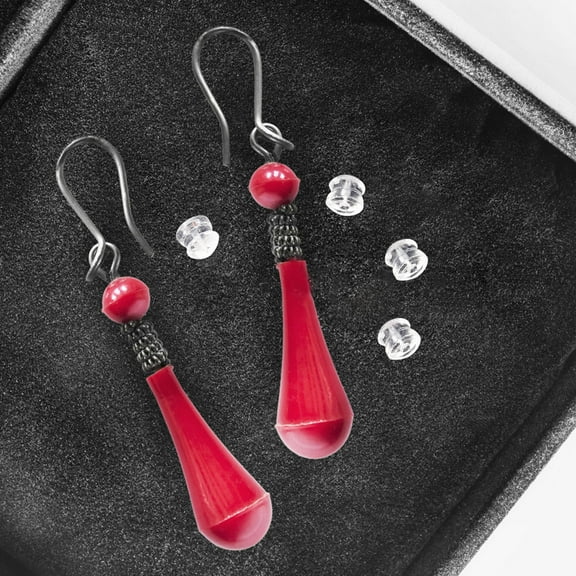 Mobutofu Backs For Earrings Transparent Silicone 30Pcs Ear Stud Protection