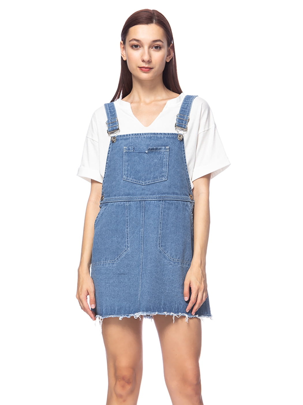 overall strap dress