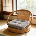 thumbnail image 6 of Tyidzon 17"x16" Corduroy Chair Cushions with Ties Indoor Outdoor, Soft Thick Seat Cushions for Dining Room, Patio, 6 of 7