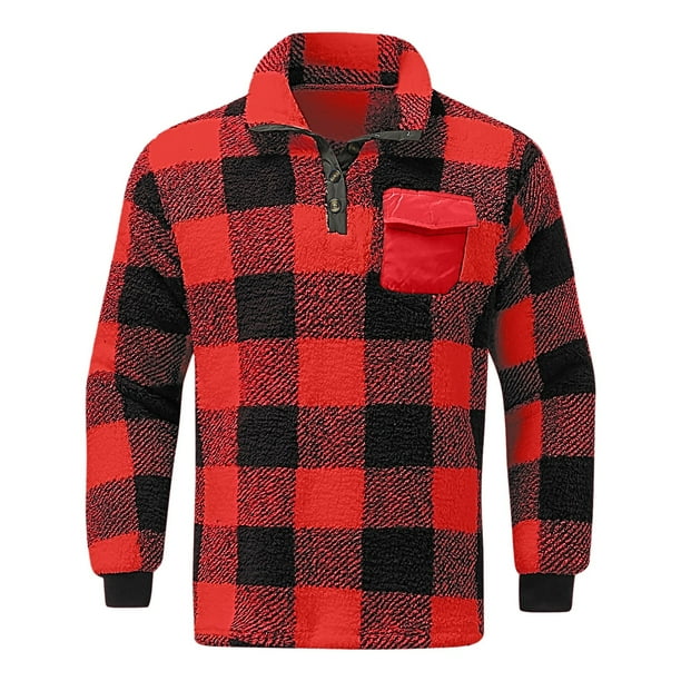 Plaid hot sale sweater mens