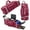 Red, variant on Large Catcher Gear Bag With Wheels, Soft Rolling Baseball Bag for 4 Bats, Portable Baseball Catcher Bag With Wheels, Multi-Pockets, Fence Hook, Holds All Softball Baseball Equipment (36x12x12inch)