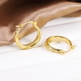 thumbnail image 6 of Alexcraft Hammered Hoop Earrings For Women Gold Chunky Teardrop Shape Thick Hoops Earrings Hypoallergenic for Sensitive Hoop Earrings Jewelry, 6 of 6