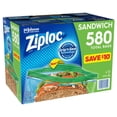 thumbnail image 3 of Bolsas para sándwiches Ziploc, fáciles de abrir, 580 ml, 145 unidades, 4 unidades, 3 of 4