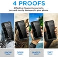 thumbnail image 4 of KOMI for Google Pixel 8a Case Waterproof, Clear Water Proof Shockproof Dustproof Snowproof Full Body Rugged Transparent Underwater Phone Case Built-in Screen Protector, 4 of 5