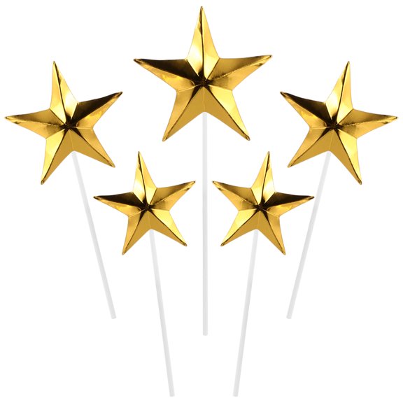 HINTRMENT Cake Topper Decorations Golden Plastic Cake Decoration All Users Birthday 1 Set