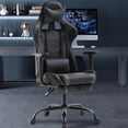 thumbnail image 2 of CL.HPAHKL Gaming Chair with Footrest, Ergonomic Computer Chair for Adults Women Men, Grey, 2 of 7