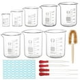 thumbnail image 6 of 16 Pack Laboratory Glass Tube Borosilicate Glass Tube Clear Glass Borosilicate Blowing Tubes 12mm OD 1.5mm Thick Wall Tubing 4 Inch Long Clear Tube with Nylon Tube Pipe Brushes, 6 of 9