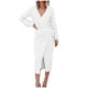 thumbnail image 1 of Moda mujer Sexy Casual nalgas cuello en V sólido vendaje vestido largo Leeve Fridja  yut5483, 1 of 9