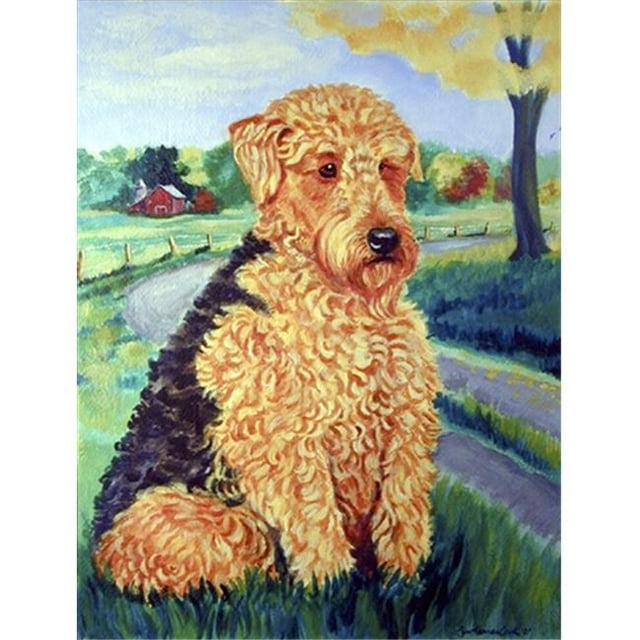 AiredaleTerrier Drapeau - Taille Jardin, 11 x 15 Po.