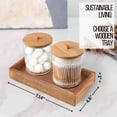thumbnail image 4 of Evideco French Home Goods Acacia Solid Print Modern Serene Acacia Bathroom Tray, 4 of 8