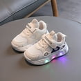 thumbnail image 3 of Boys Girls Light Up Shoes Led Flashing Tennis Sneakers Lightweight Mesh Breathable Running Shoes for Toddler Little Kid, 3 of 6