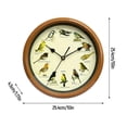 thumbnail image 2 of Singing Bird Wall Clock Bird Clock with Sound for Living Room Office Home, 2 of 5