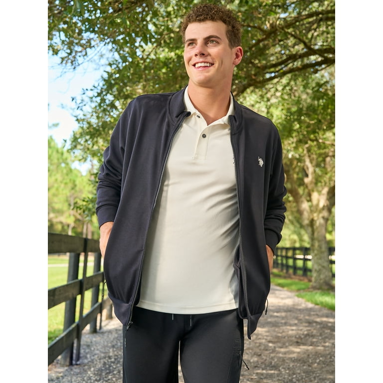 Mens polo track jacket sale