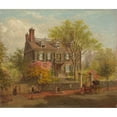 thumbnail image 2 of Edward Lamson Henry 17x15 Black Ornate Wood Framed Double Matted Museum Art Print Titled - The John Hancock&nbsp;House (1865), 2 of 5
