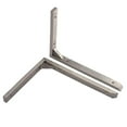 thumbnail image 2 of GROWTH TANK 2 Pcs Stainless steel Triangular Corner Wall Shelf Bracket Holder 12 inch, 2 of 9