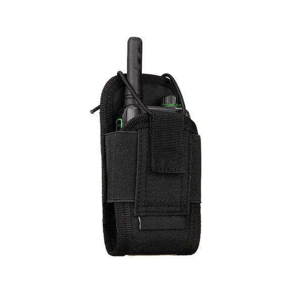 Interphone Storage Pouch Small Attached Outdoor Camouflage Crossbody Sport Pocket Bag Camouflage Belt Mini Accessory Pack Travelling Supplies Black