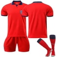 thumbnail image 1 of 28 (150-160 CM) Inglaterra 2022 Copa del mundo de visitante Jersey Equipo de Inglaterra Jersey Camiseta de fútbol Camiseta Pantalones cortos Kits Fútbol Conjuntos de 3 piezas para niños adultos esquí esquí Gafas de esquí, 1 of 3