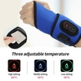 Blue Wrist Heating Pad Wrap with 6Speed Massage for Carpal Tunnel