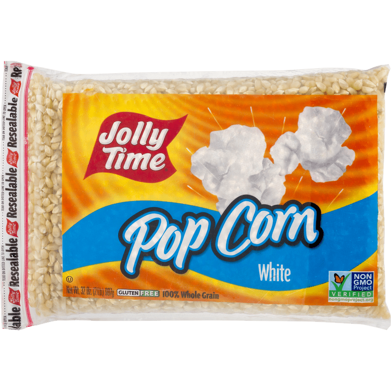 カーミングパックandホワイトパック300g２つ Jolly Time White Popcorn Kernels Bag, 32 oz Gluten-Free, Non-GMO
