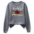 thumbnail image 3 of Patlollav Clearance Tops for Womens Thanksgiving Casual Long Sleeve O-Neck Print Ladies Sweatshirts, 3 of 6