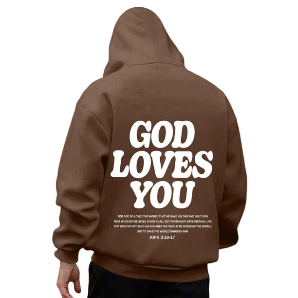 WILLBEST Sudaderas Deportivas para Hombre, Camisetas Informales De Manga Larga con Gráficos, Sudaderas con Capucha, Jerséis para Mujer Grande