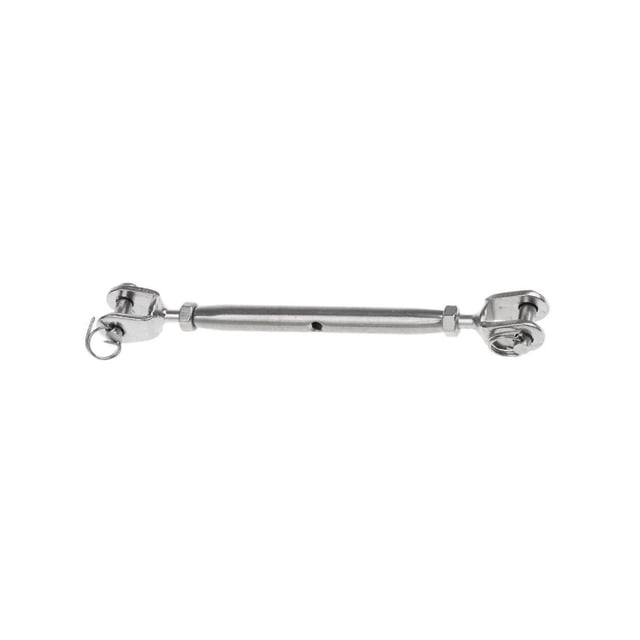 Decodeary Mors/mors en Acier Inoxydable 304 Marine Robuste à Corps Fermé avec Tendeur, Vis de Gréement Durable et Longue Durée Argent 5 mm 1 Ensemble