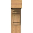 thumbnail image 2 of Ekena Millwork 7 1/2"W x 20"D x 24"H Merced Block Smooth Bracket w/ Offset Brace, Western Red Cedar, 2 of 25