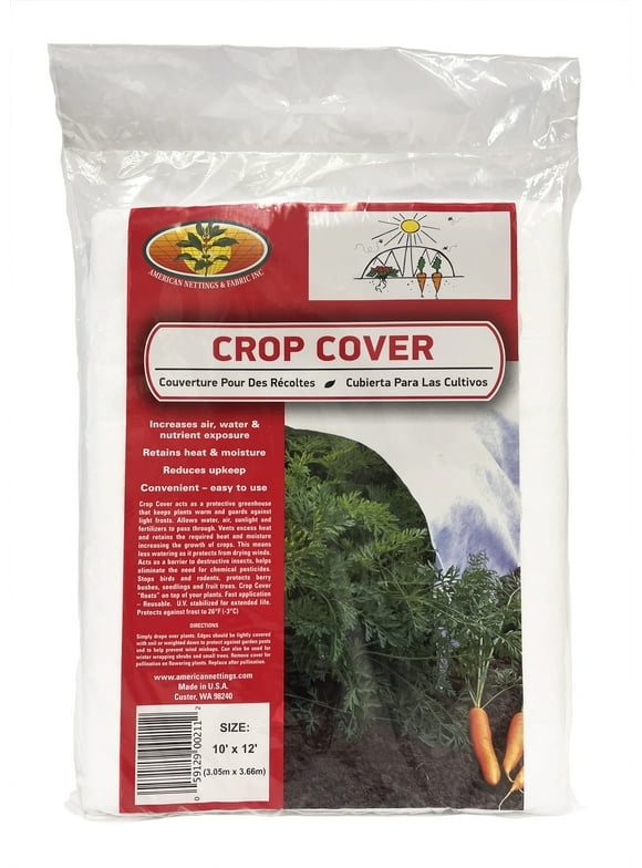 American Nettings Crop Cover 10ft x 12ft - White 30gm - American Made, Food Grade Polypropylene, UV Stabilized