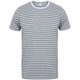 thumbnail image 1 of Skinni Fit - Camiseta de manga corta de rayas unisex (Gris Jaspeado/blanco), 1 of 2