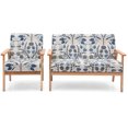 thumbnail image 1 of Patiojoy Ensemble de Canapé 2 Pcs et Fauteuil Simple en Tissu Bleu, 1 of 5