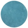 thumbnail image 1 of HomeRoots 349767 Tapis Rond en Polyester Surligneur Bleu 8 Pieds, 1 of 2