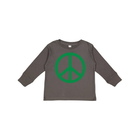 

Inktastic Green Symbol Peace Sign Gift Toddler Boy or Toddler Girl Long Sleeve T-Shirt