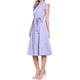 thumbnail image 4 of INSPIRE CHIC Vestidos Midi para Mujeres con Cuello Alto y Mangas Rizadas XS 1, 4 of 6