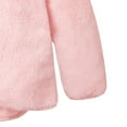 thumbnail image 6 of CAICJ98 Baby Toddler Boys Girls Fleece Jacket with Hood Zip Up Cute Bear Coats for Newborn Boys Girls Fuzzy Winter Jacket with Ear (Pink,6-12 Months), 6 of 6