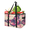 Multicolor 3, variant on CURLYOOT Cherry Black And White Flower Blossom Reusable Grocery Bag, Foldable Shopping Tote Bag with Reinforced Handles, Large Kitchen Grocery Bags for Shopping Groceries Picnic