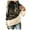 Black, variant on Shirts for Women Trendy Work Winter Comfy Hooded Long-sleeved Bubble Cuff Drop Shoulder with Pocket Patchwork Leisure Polyester Sweatshirts Hoodies(Yellow,XXXL)