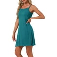 thumbnail image 4 of INSPIRE CHIC Women's Valentines Day Nightgown Modal Soft Spaghetti Strap Dress Crewneck Sleepwear S Blue Green, 4 of 6