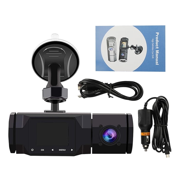 Scienceny Grabadora de conducción de automóviles Night Mini DVR Dashcam Frontal e interior Professional Black 1080P Dash Cam Intelligent Wide Cámaras de salpicadero de coche