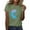 Green, variant on T Shirts for Women Women's Summer Sunflower T Shirt Cute Flower Graphic Loose Tees Crew Neck Short Sleeve Casual Topsclearance! Sunflower, Round Neck, Hot Pink, Xxl