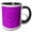 Black/White, variant on 3drose, Colorful Hypnotic Tiled Mosaic Pattern Background Design, 11oz Mug