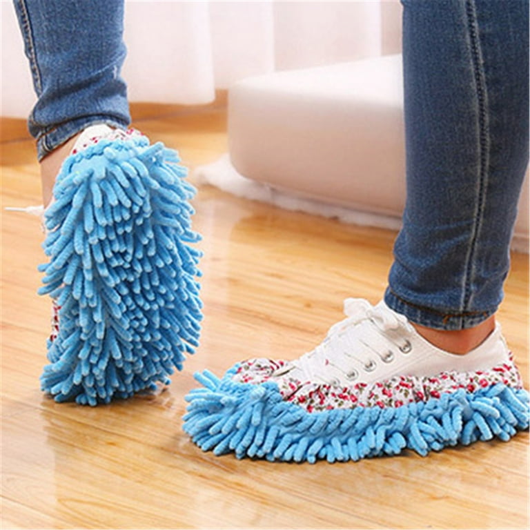 Mop Slippers For Floor Cleaning Mop Socks Women Mopping Cleaning Socks Feet Foot Mopping Slippers Dusting Slippers Dust Mopping Shoes Washable Microfiber Moppers Slippers Walmart