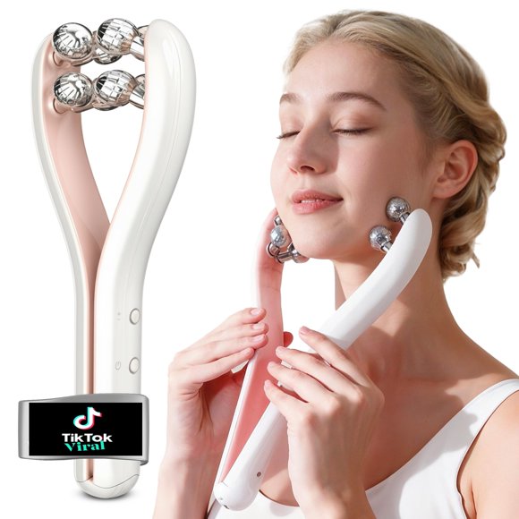 Masajeador facial HAMINOS de microcorriente con rodillo 3D y 3 niveles