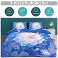 thumbnail image 5 of 3 Pcs Soft Bedding Set, Includes 1 Duvet Cover with Zipper And 2 Pillow,Shams Fantasy Butterfly Full(79"×90"), 5 of 8