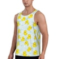 thumbnail image 2 of Fotbe cute rubber duck Pattern Men's Quick Dry Workout Tank Top Gym Muscle Tee Fitness Bodybuilding Sleeveless T Shirt Breathable Workout Shirt-Large, 2 of 7