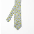 thumbnail image 2 of Necktie, Yellow Sketchy Polka Dots, 3.7", Yellow Pearl Black, by Ambesonne, 2 of 4