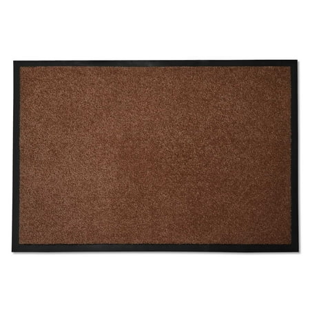 casa pura® Entrance Floor Mat | Absorbent & Non-slip | for Indoor & Outdoor Use - Brown -