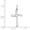 thumbnail image 2 of 925 Sterling Silver Laser Designed Cross Shaped Pendant, 2 of 5